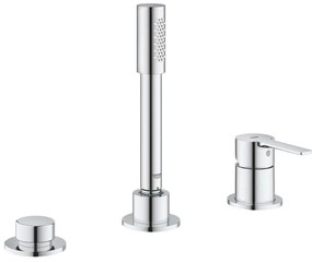 GROHE 19965001 - LINEARE háromlyukú kádcsaptelep, fényes króm