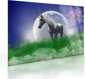 Egyszarvú képe (üvegen) (70x50 cm)