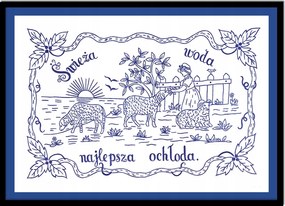 Kép Poszter Keretben Fürdőszoba Wc Friss Víz Hűsítő P2541_A4