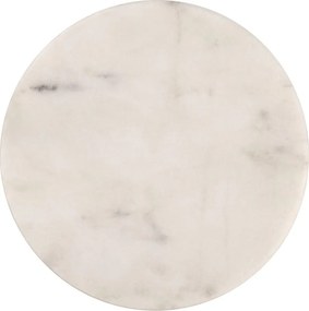 MARBLE márvány poháralátét, fehér Ø 10 cm