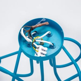 Gyerek mennyezeti lámpa OXFORD 5xE27/15W/230V kék