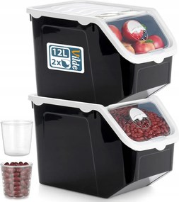 2x Tárolóedény Zöldség Gyümölcs hagyma burgonya fokhagyma konyhai tárolás