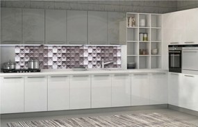 Fotótapéta Geometrikus háromszög mozaik absztrakt szürke 250x60 +ragasztó