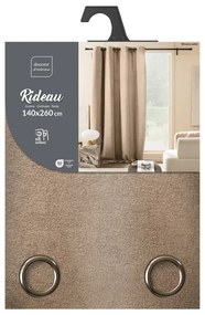 Világosbarna buklé függöny 140x260 cm Winona – douceur d'intérieur