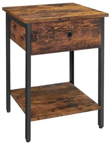 Éjjeliszekrény, oldalasztal fiókkal és polccal 40 x 55 x 40 cm