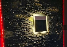 Led tükör 60x60 cm Érintőképernyős Falra szerelhető Fürdőszoba, Nappali, Iroda, Hotel