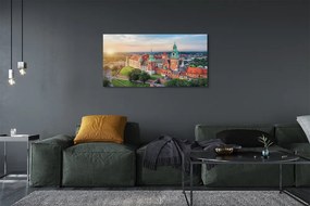 Canvas képek Krakow vár panoráma napkeltekor 125x50 cm