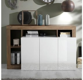 Komód LENOR fehér/tölgy