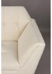 Krémszínű buklé kanapé 150 cm Kate – Dutchbone