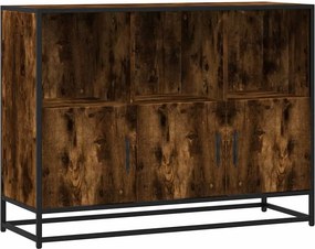 vidaXL sonoma tölgy színű szerelt fa tálalószekrény 100x35x76 cm