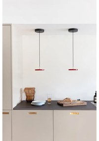 Piros LED függőlámpa fém búrával ø 15 cm Asteria Micro – UMAGE