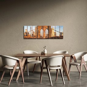 Kép - Brooklyn híd (órával) (90x30 cm)