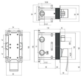 Deante BXX0DWM Vigo alkatrész smart-boxhoz,króm