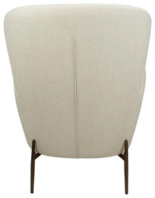 Krémszínű buklé fotel Glam – DAN-FORM Denmark