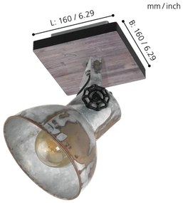 Eglo 49648 - Spotlámpa BARNSTAPLE 1xE27/40W/230V
