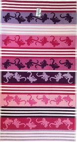 CRAZY GEKKO Strandtörölköző lila 165x90cm