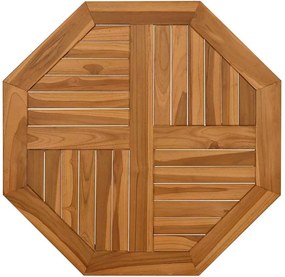 vidaXL tömör tíkfa nyolcszögletű asztallap 70 x 70 x 2,5 cm