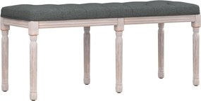 vidaXL sötétszürke szövetpad 110x40x49 cm
