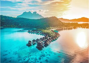 Üveg kép - Bora Bora (70x50 cm)