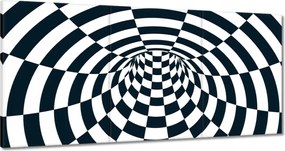 Festmények 180x90 Absztrakt fekete-fehér