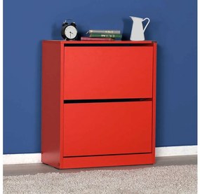Adore Furniture Cipősszekrény 84x73 cm piros AD0127