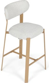 AUB-L3125 OAK fehér szövet bárszék
