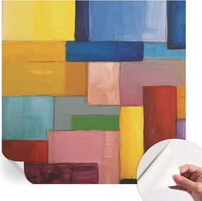Matt öntapadós fotótapéta Falra Színes téglalapok 250x250 cm