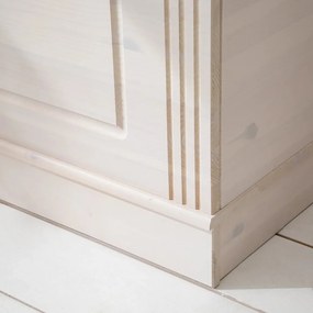 Fehér borovi fenyő tárolóláda 80x45 cm Anita – Støraa