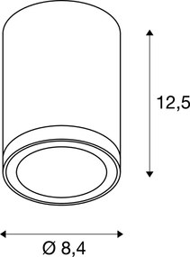 SLV ENOLA ROUND 1003426 Süllyesztett mennyezeti lámpa 1x9W/LED 3000/4000K 610LM IP65