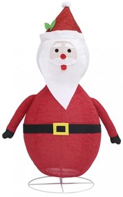 dekoratív luxus szövet karácsonyi LED-es Mikulás figura 60 cm