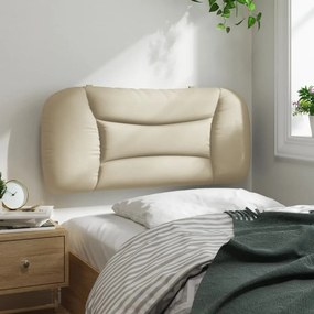 krémszínű szövet fejtámla párna 90 cm