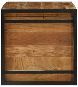 Tárolódoboz 80 x 50 x 50 cm Tömör akácfából