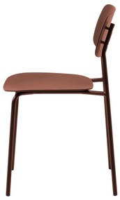 Terrakotta színű étkezőszék szett 2 db-os Kirkland – Unique Furniture
