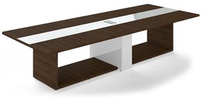 Trevix tárgyalóasztal 360 x 140 cm, charleston tölgy / fehér