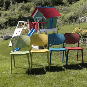 Rakásolható szék, fehér, FEDRA NEW