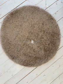 Puffy shaggy kerek szőnyeg Bézs (BEIGE) 80x80
