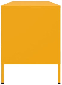 mustársárga acél TV-szekrény 100,5 x 39 x 50,5 cm