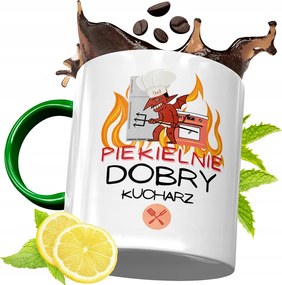 Zöld Bögre Szakácsnak Tökéletes Ajándék fényképes nyomtatással