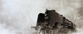 Kép - Vonat a ködben (120x50 cm)