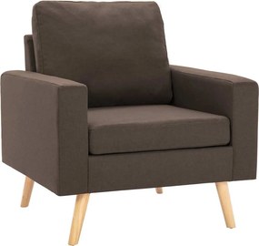 vidaXL barna szövetfotel