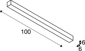 SLV Q-LINE 1000686 Felületi spotlámpa 3x46W/LED 3000K 2100LM IP20