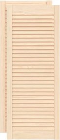 vidaXL 2 db tömör fenyőfa lamellás szekrényajtó 99,3 x 39,4 cm