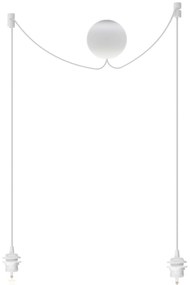 LĂĄmpabĂșra fĂŒggesztĂ©k Cannonball white cluster 2 Ă 12cm L 2,5 m - UMAGE
