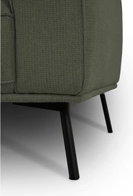 Sötétzöld zsenília sarokkanapé (bal oldali-L alakú) Amsterdam – Scandic