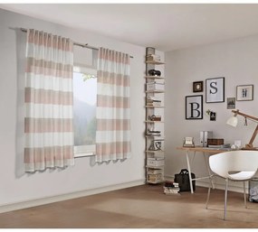 Rózsaszín átlátszó függöny 175x140 cm Etamine - Gardinia