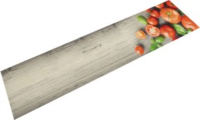 vidaXL mosható paradicsommintás bársony konyhaszőnyeg 60 x 300 cm