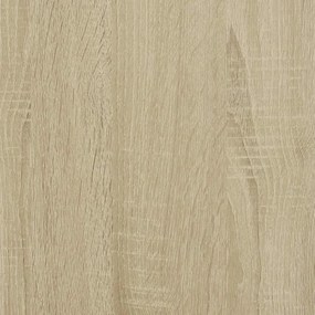 sonoma tölgy színű szerelt fa könyvespolc 80,5 x 35 x 139 cm