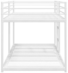 fehér acél emeletes ágy matrac nélkül 75 x 190 cm