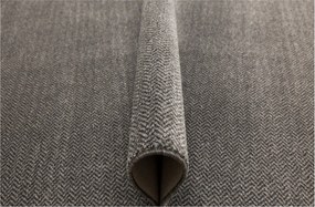 Szürke Halszálka Szőnyeg Cikk-cakk Puha Filc Monza Nappaliba 150x200 cm