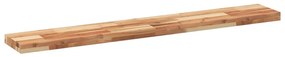 2 db olajbevonatú tömör akácfa függőpolc 140 x 20 x 4 cm